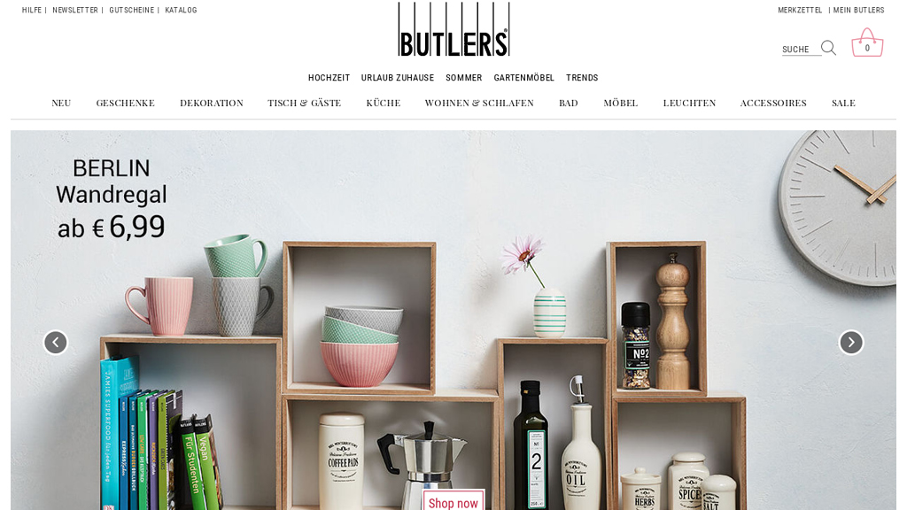 BUTLERS Online-Shop