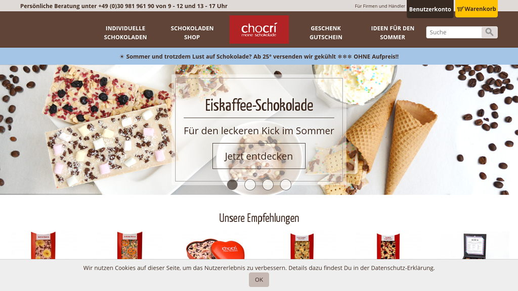 chocri Online-Shop