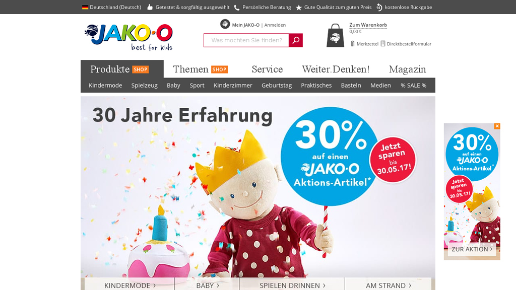 JAKO-O Online-Shop